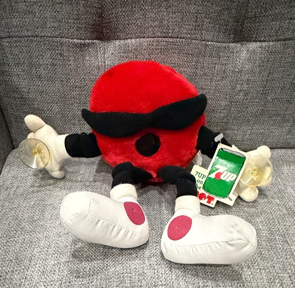 Vintage 7-Up Cool Spot Plush Toy